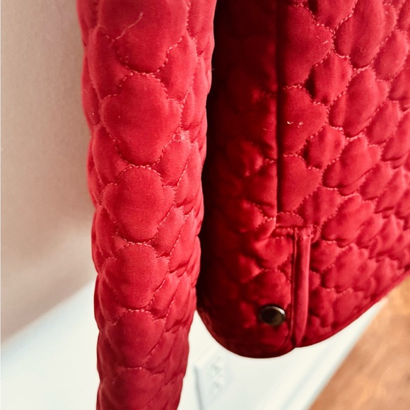 St. John's Bay Red Quilted Puffer Jacket Size L Outdoor Work Casual - Picture 8 of 9